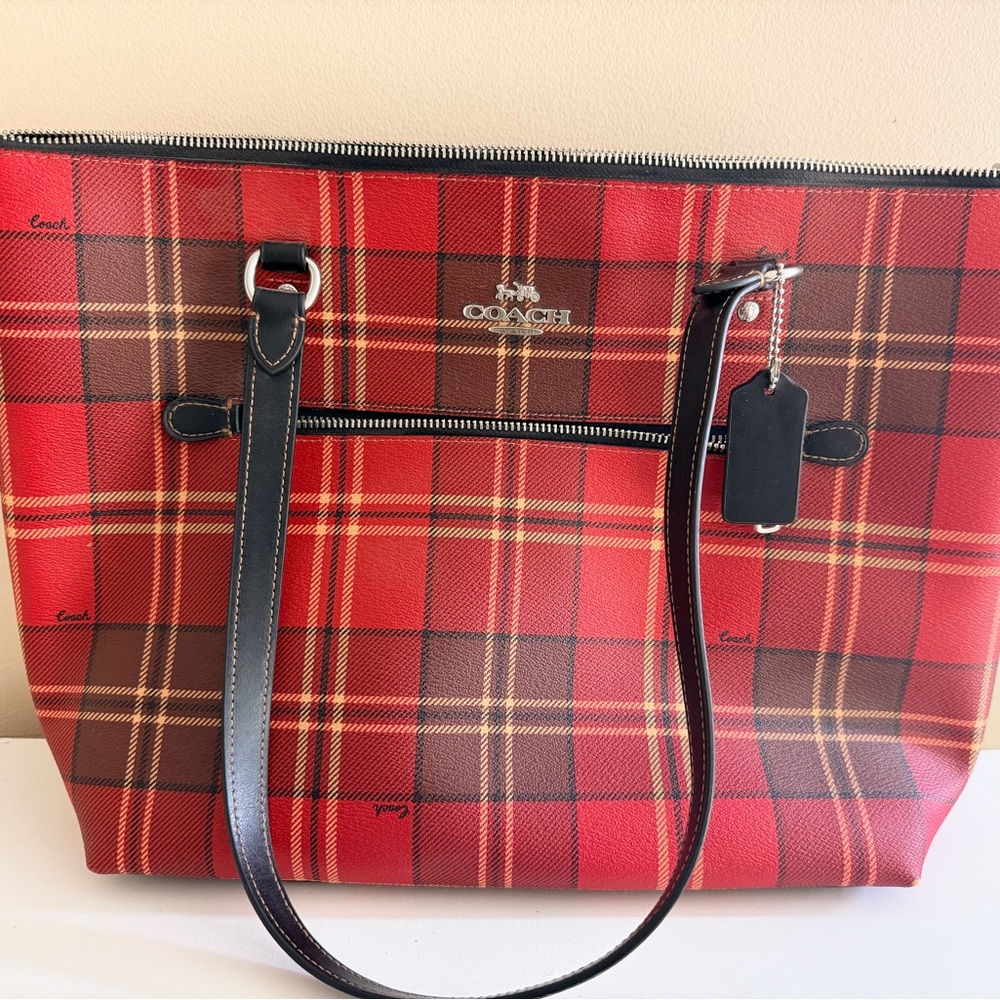 Coach Buffalo Plaid Purse